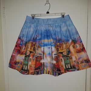 Novel Neighborhood A-Line Skirt